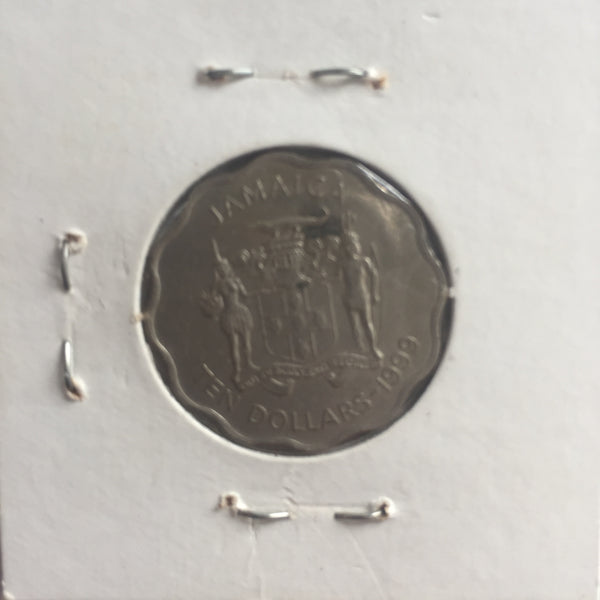 Jamaica, 10 Dollars, 1999, UNC
