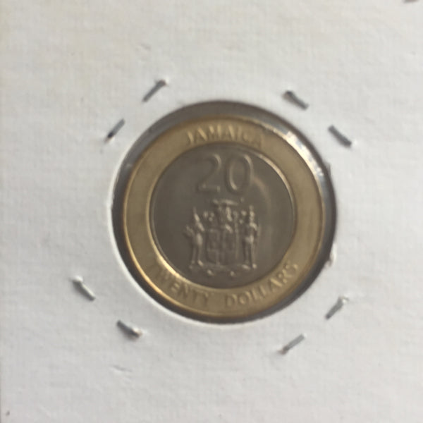 Jamaica, 20 Dollars, 2001, UNC