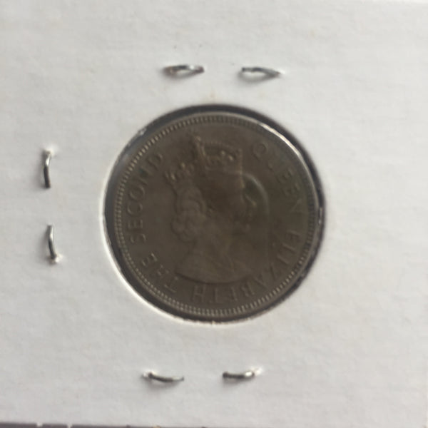 Malaya & British Borneo, 20 Cents, 1961, XF