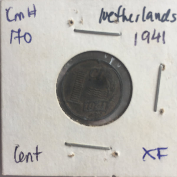 Netherlands, 1 Cent, 1941, XF