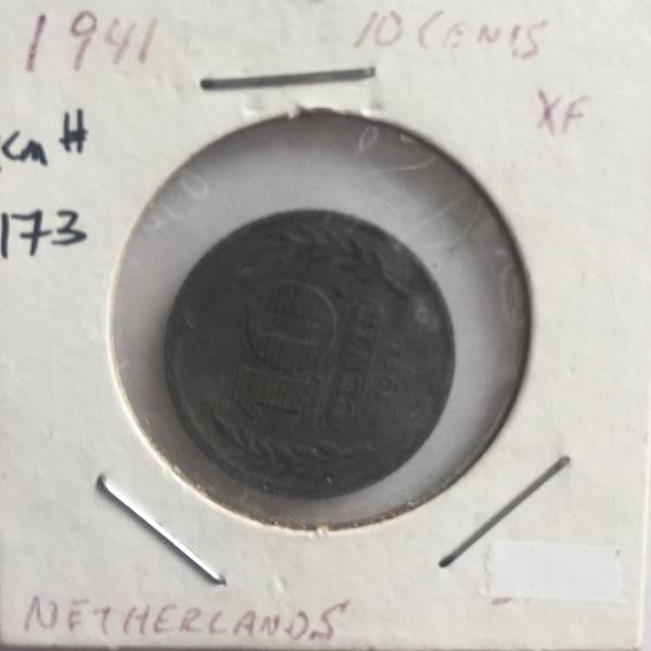 Netherlands, 10 Cents, 1941, XF