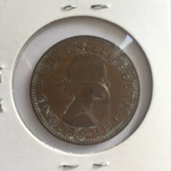 New Zealand, 1 Penny, 1959, XF