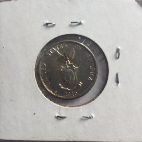 Philippines, 20 Centavos, 1945 D, UNC
