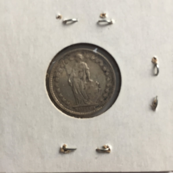 Switzerland, 1/2 Franc, 1939, VF