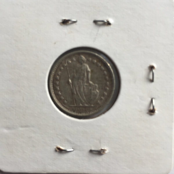 Switzerland, 1/2 Franc, 1963, XF