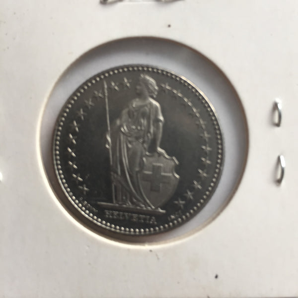 Switzerland, 2 Francs, 1988, UNC