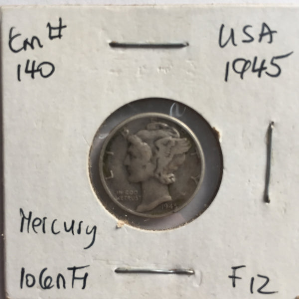United States, 10 Cents, 1945, F 12