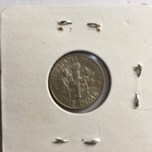 United States, 10 Cents, 1952 D, AU 53