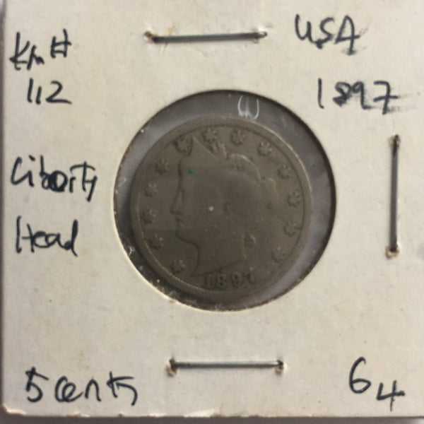 United States, 5 Cents, 1897, G 4
