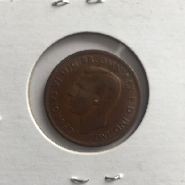 Australia, 1/2 Penny, 1943 (m), XF