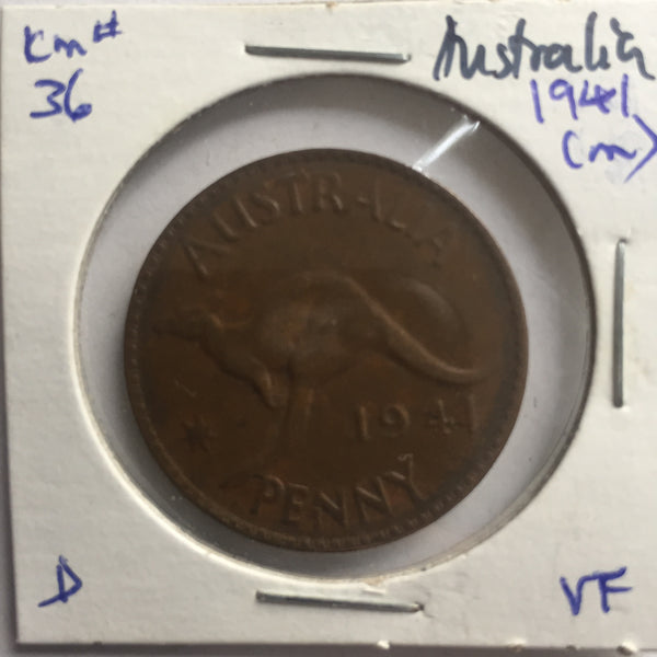 Australia, 1 Penny, 1941 (m), VF