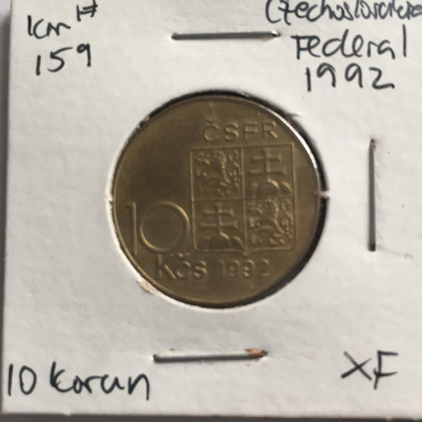 Czechoslovakia, 10 Korun, 1990, XF