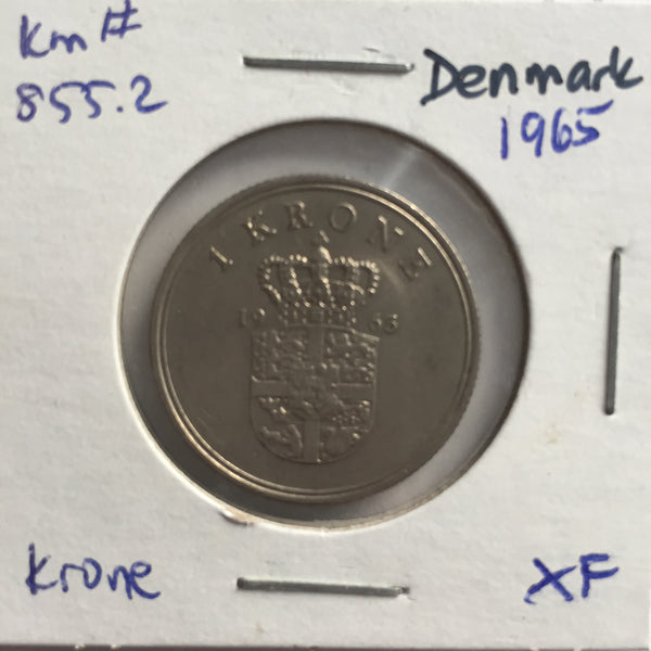 Denmark, 1 Krone, 1965, XF