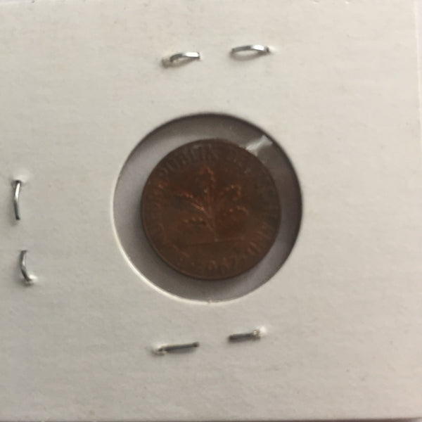 Germany, 1 Pfennig, 1967 D, XF