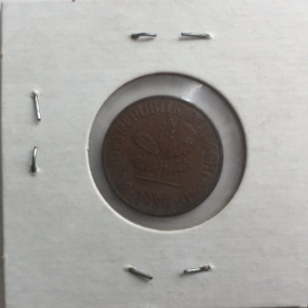 Germany, 2 Pfennig, 1985 J, XF