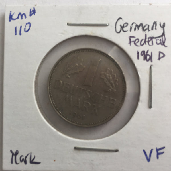 Germany, 1 Mark, 1961 D, VF