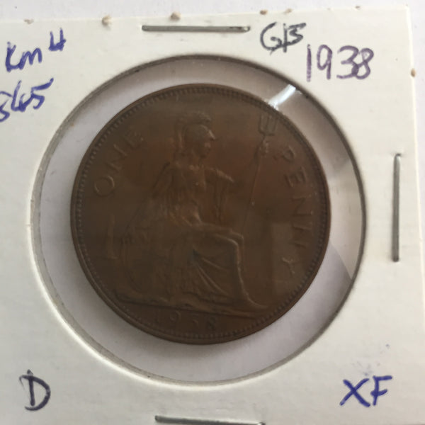 Great Britain, 1 Penny, 1938, XF