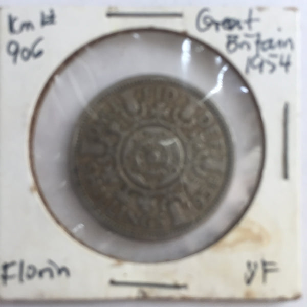 Great Britain, 1 Florin, 1954, VF