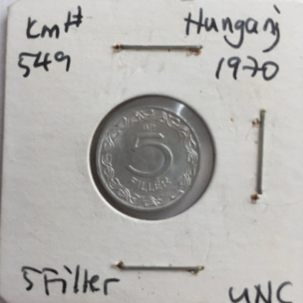 Hungary, 5 Filler, 1970, UNC