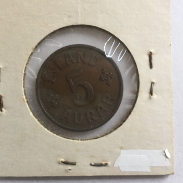 Iceland, 5 Aurar, 1940, XF