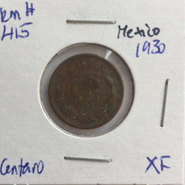 Mexico, 1 Centavo, 1930, XF