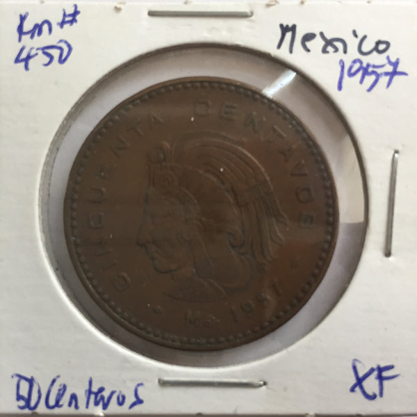 Mexico, 50 Centavos, 1957, XF