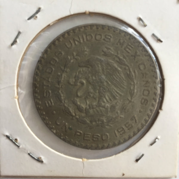 Mexico, 1 Peso, 1957, XF