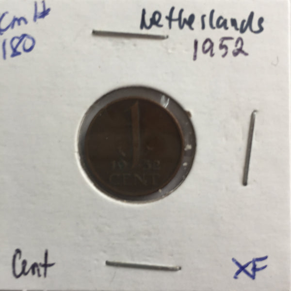 Netherlands, 1 Cent, 1952, XF