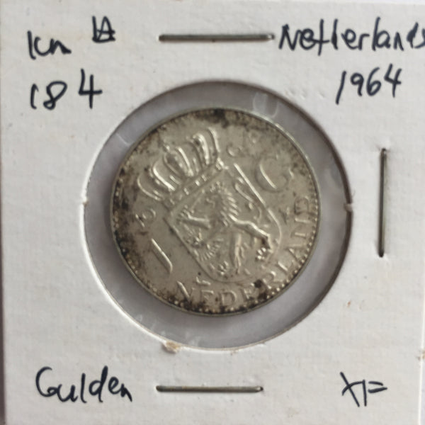 Netherlands, 1 Gulden, 1964, XF