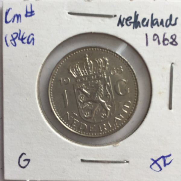 Netherlands, 1 Gulden, 1968, XF