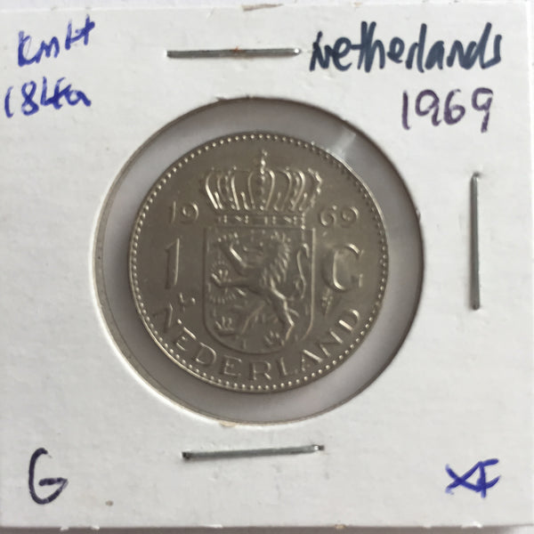 Netherlands, 1 Gulden, 1969, XF