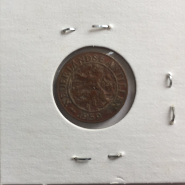 Netherlands Antilles, 1 Cent, 1959, XF
