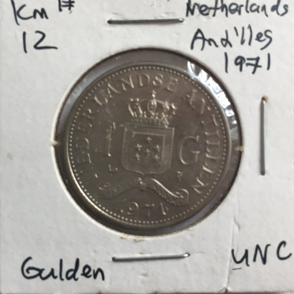 Netherlands Antilles, 1 Gulden, 1971, UNC