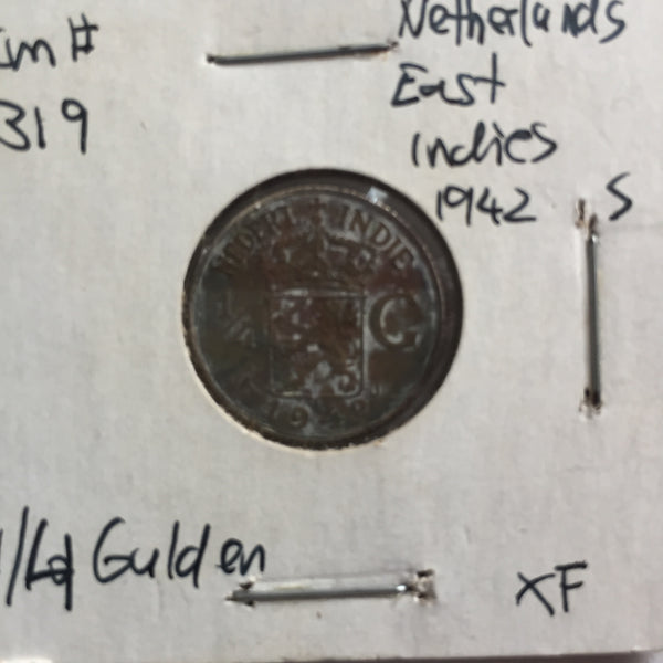 Netherlands East Indies, 1/4 Gulden, 1942 S, XF