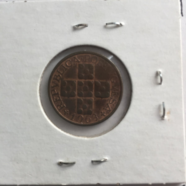 Portugal, 20 Centavos, 1963, XF