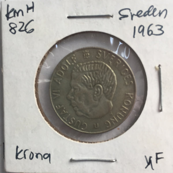 Sweden, 1 Krona, 1963, XF