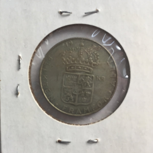 Sweden, 1 Krona, 1963, XF
