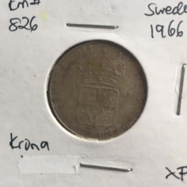 Sweden, 1 Krona, 1966, XF