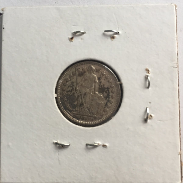 Switzerland, 1/2 Franc, 1942, VF