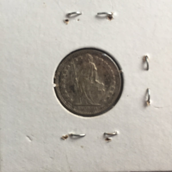 Switzerland, 1/2 Franc, 1951, VF