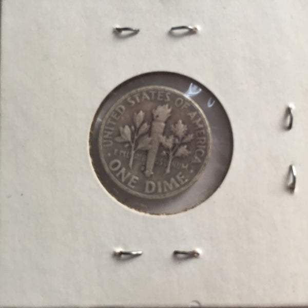 United States, 10 Cents, 1953 D, VF 35