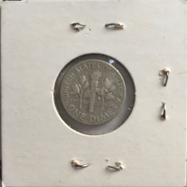 United States, 10 Cents, 1957 D, VF 35