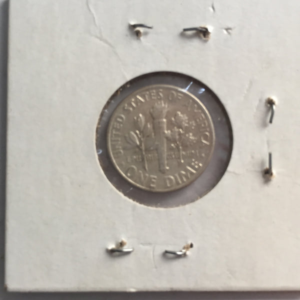 United States, 10 Cents, 1962, AU 50