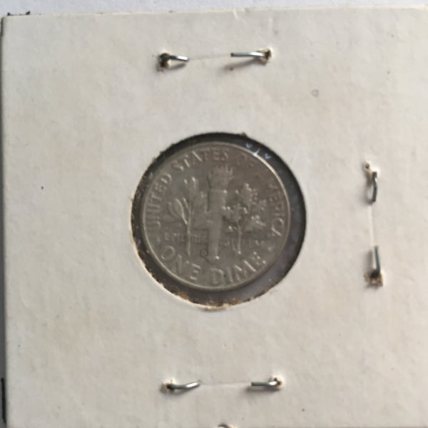 United States, 10 Cents, 1963 D, AU 50