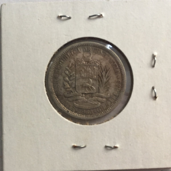Venezuela, 1 Bolivar, 1960, VF