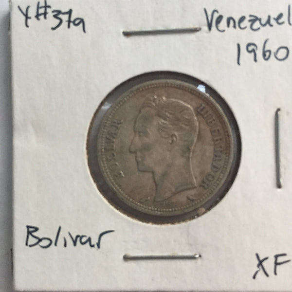 Venezuela, 1 Bolivar, 1960, XF